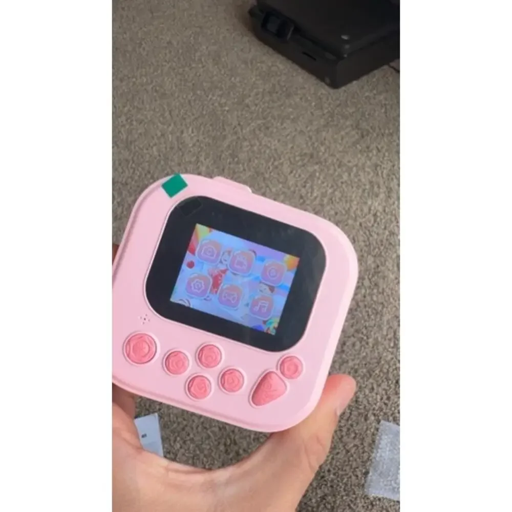 Instant Print Camera for Kids Pink 1080P HD with Thermal Printing HODDRCCN 32G